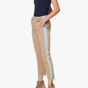 MOTHER Shaker Prep Fray Crop Pant